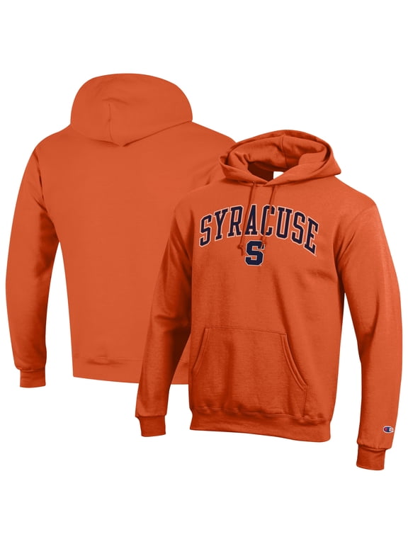 Men's-Champion Orange Syracuse Orange Arch Over Logo Pullover Hoodie