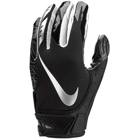 Men's nkNFG17915 S Nike Vapor Jet 5.0 Football Gloves Black/Chrome Size Small