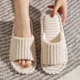 thumbnail image 1 of Men's open Toed Slippers Autumn and Winter Indoor Anti slip Breathable Bedroom Silent Couple's home Shoes for Srping and Autunm, 1 of 7