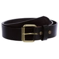 thumbnail image 1 of Men's or Women's Classic Roller Buckle Leather Jean Belt, 1 of 2