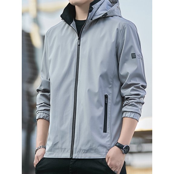 Men's outdoor sports casual jackets, outdoor windbreakers, sports jackets, men's single-layer windproof jackets, men's workwear