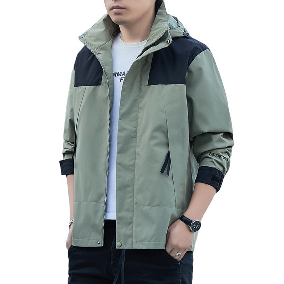 Men's outdoor sports casual jackets, outdoor windbreakers, sports jackets, men's single-layer windproof jackets, men's workwear