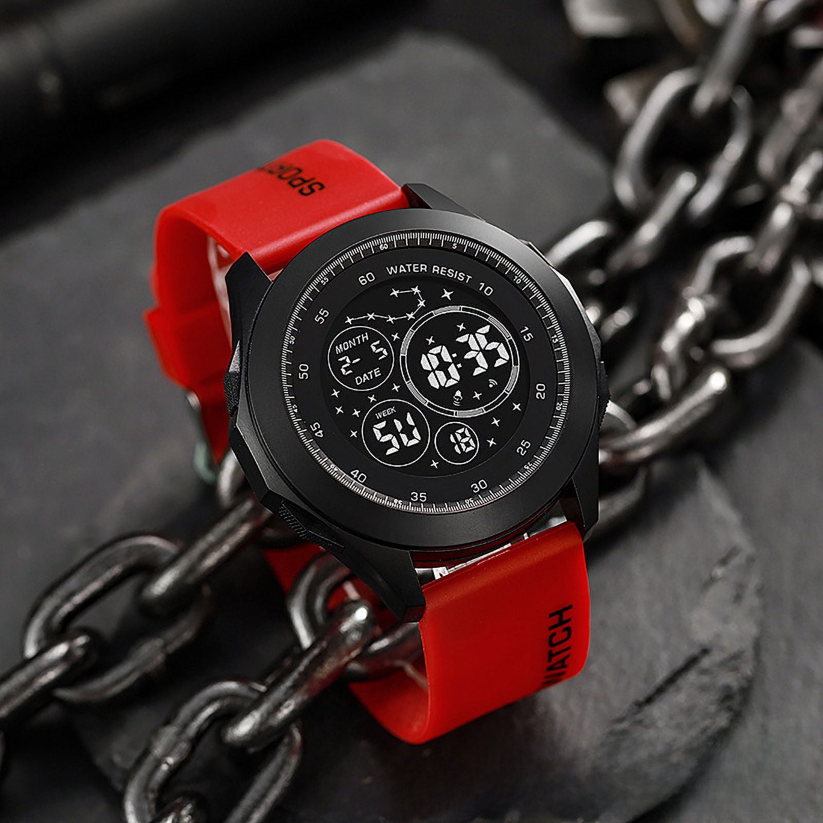 Men's outdoor sports multifunctional electronic watch junior and