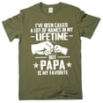 thumbnail image 1 of Men's papa T-shirt grandpa dad father grandkids father's day Christmas Tee, 1 of 6