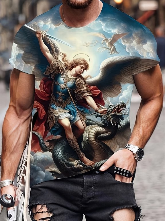 Men's pattern T-shirt