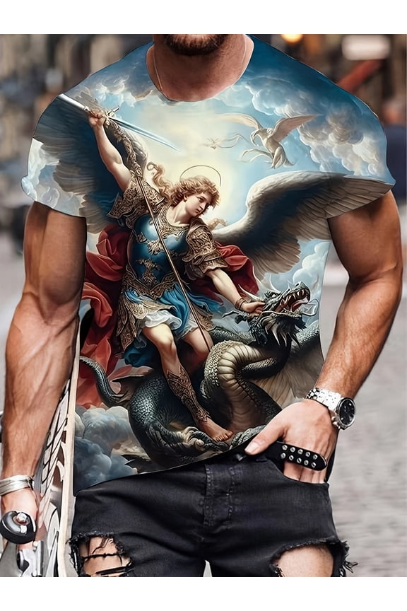 Men's pattern T-shirt
