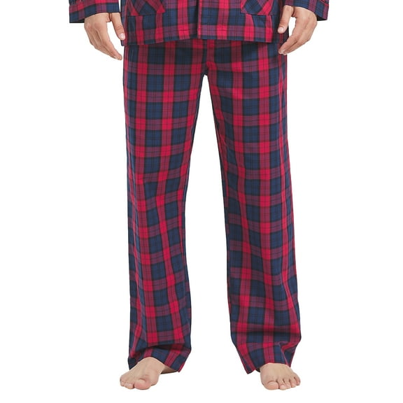 Men's plaid pajama pants-100% cotton soft pajama pants with pockets comfort pajama for men