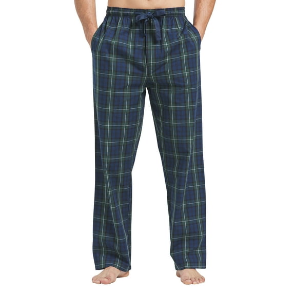 Men's plaid pajama pants-100% cotton soft pajama pants with pockets comfort pajama for men