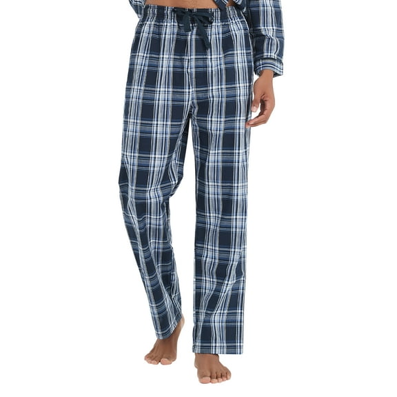 Men's plaid pajama pants-100% cotton soft pajama pants with pockets comfort pajama for men