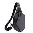 thumbnail image 1 of Men's polyester chest bag-fashion one-shoulder chest bag-waterproof for daily travel - black, 1 of 5