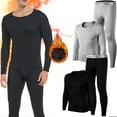 thumbnail image 1 of Men's popular thermal suit underwear for autumn andwinter -warm top and pants -thick and comfortablethermal underwear that is not afraid of cold, 1 of 8