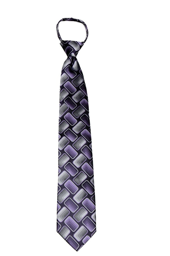 Men's pre made Men's Pattern Zipper Necktie Tie