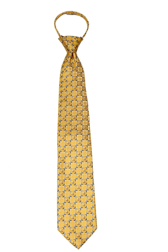 Men's pre made Men's Pattern Zipper Necktie Tie
