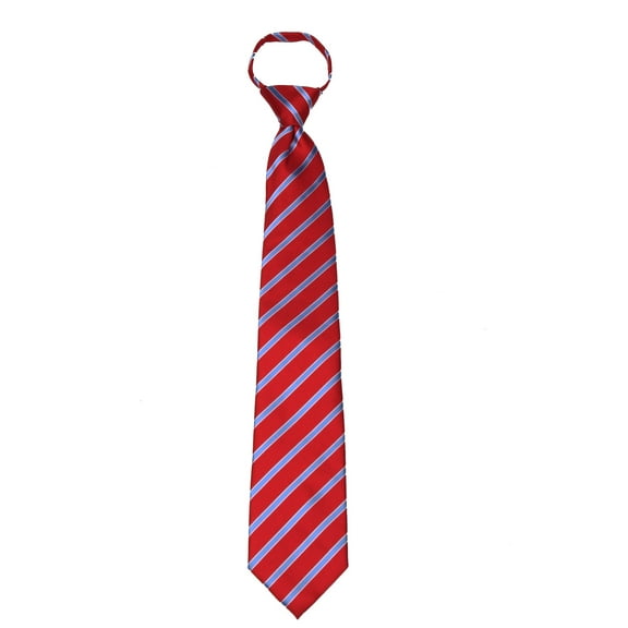 Men's pre made Men's Stripe Zipper Necktie Tie