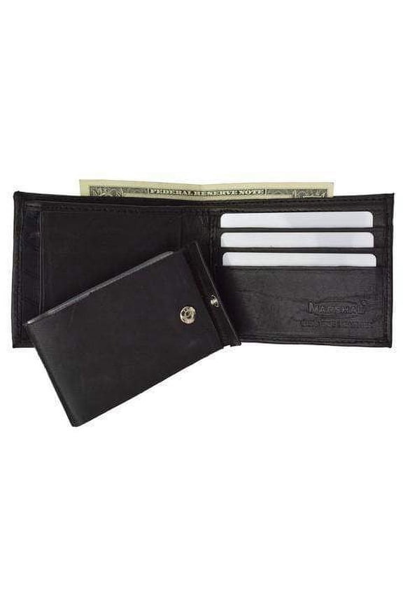 Men's premium genuine leather credit card ID bifold wallet P1154