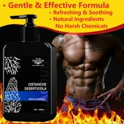 Men's private care shower gel, firming massage cream