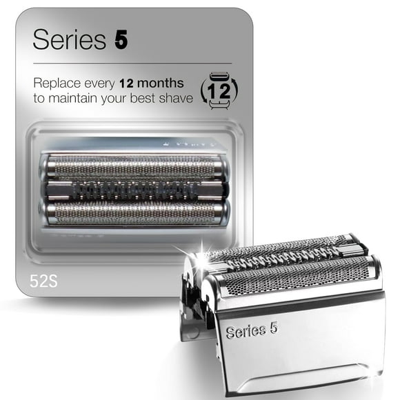 Braun Series 5 Replacement Heads 52S for Braun Electric Shaver,Compatible with Braun Razors 5020cs,5050cs,5018s,5031s,Silver