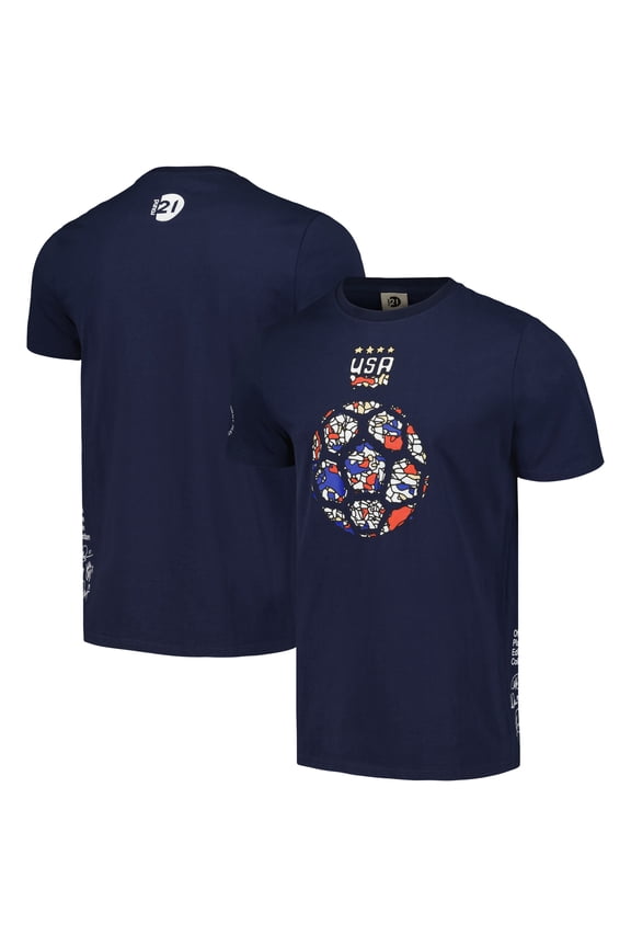 Men's round21 Navy USWNT Our Time T-Shirt
