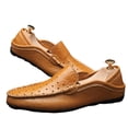 thumbnail image 1 of Men's shoes cowhide peas shoes men's casual leather shoes British single shoes casual shoes men's trendy shoes, 1 of 3