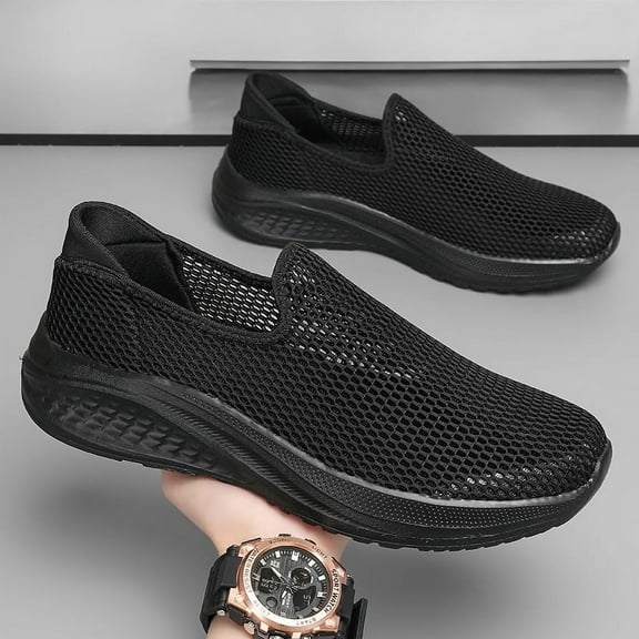 Men's shoes summer new lazy hollow breathable mesh shoes low gang set foot casual sports shoes