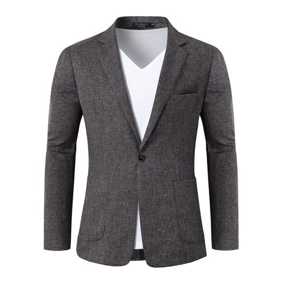 Men's sport Coat and Suit Jacket Linen suit jacket Men's casual suit jacket single button
