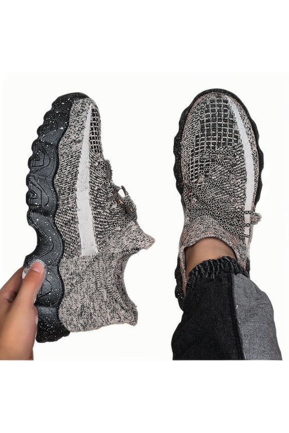 Men's sports breathable fly woven casual outdoor hiking and road running shoes