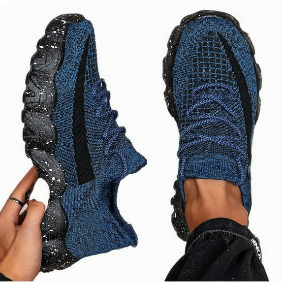 Men's sports breathable fly woven casual outdoor hiking and road running shoes