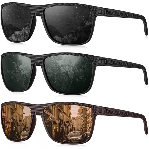 Men's sports polarized sunglasses, colorful outdoor sports driving, fishing, golf, cycling, lightweight UV resistant sunglasses