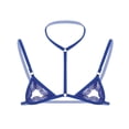 thumbnail image 1 of Men's three-point transparent bra sexy underwear lace pure desire bed pajamas, 1 of 5
