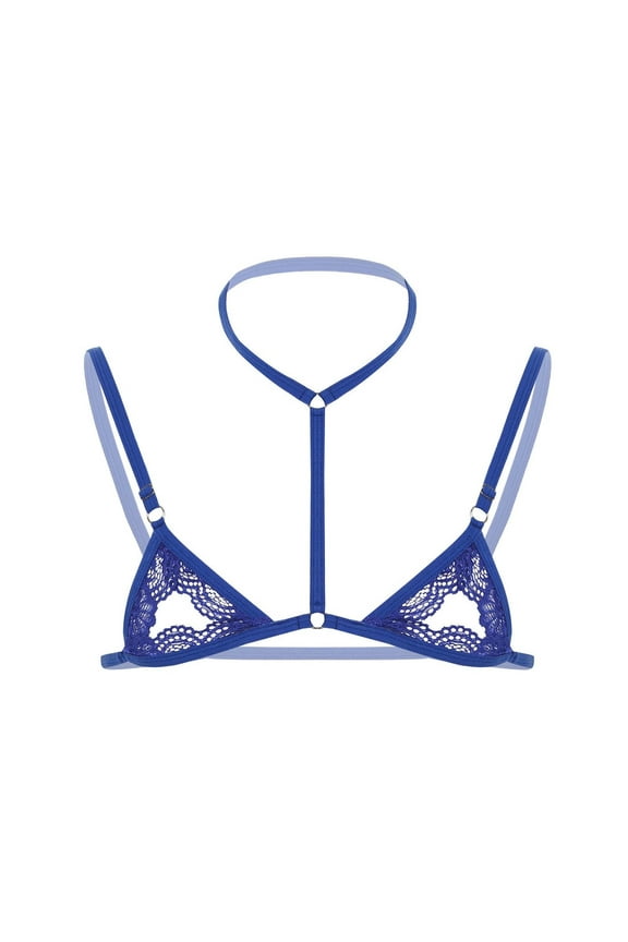 Men's three-point transparent bra sexy underwear lace pure desire bed pajamas