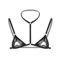 thumbnail image 1 of Men's three-point transparent bra sexy underwear lace pure desire bed pajamas, 1 of 6