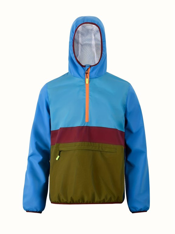 Men's trench coat, windproof and waterproof light jumper, suitable for outdoor hiking and running