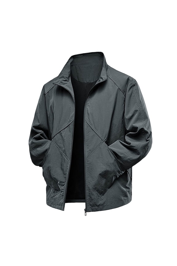 Men's underwear 5xl Rain Pull And Bear Jackets for Men Jean Coat Jacket Mens Fashion Light Weight Raincoat Heavy Jackets for Men Waxed Canvas Insulated down Medium Weight Coat Tall Mens down Grey 4XL