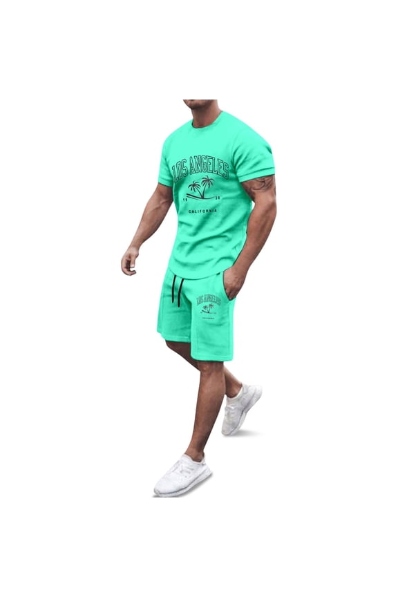 Men's underwear Boys Suit Jacket Postman Suit 007 36s All Body Suite for Men Suites for Men Dress Young Man Men's Casual Loose Fit T Shirt Summer Sports Set With City Letter And Mint Green L