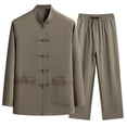 thumbnail image 1 of Men's underwear Dark Suit Buttons Suit Tuxedo Rentals Jacket And Pant Set for Men Men Fashion Dress Tie Set Big And Tall Suits Custom Jackets for 3 Button Mens Letter Printed Round Green 2XL, 1 of 5