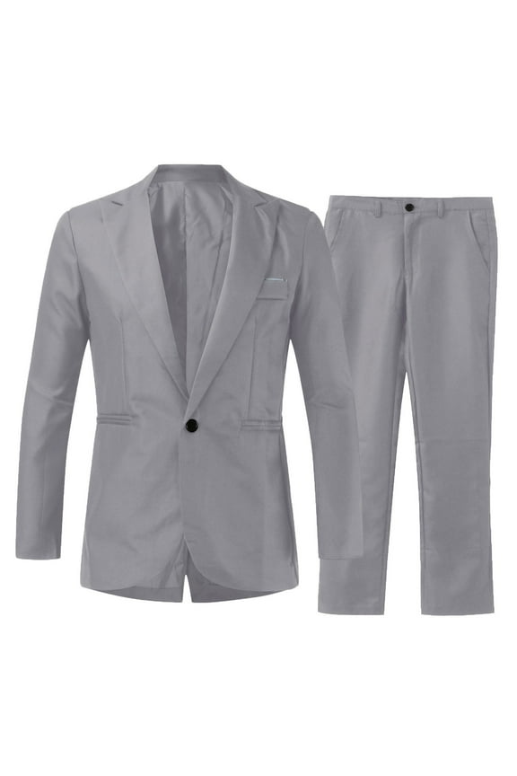 Men's underwear Dress Jackets for Men 3 Button Suit Men Vest And Trousers Formal Suits 3 Piece T Big And Tall Suits Tan Slim Fit Star Suit Separates Jacket Pants Tuxedo Tux Inflatable Mens Grey XL