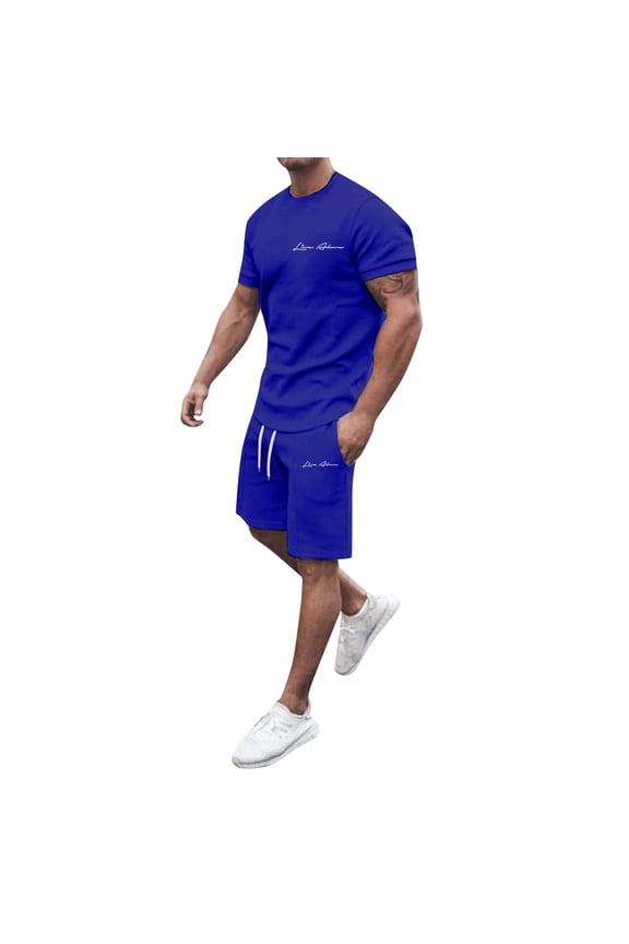 Men Summer Outfits The Man in Suit Pastor Jacket for Men Tuxedo 3 Piece Formal Suit for Men The Man in Mens Vest Pants Set Coat Mens Patterned Suites Slim Fit Men's 2 Piece Tracksuit Blue XL