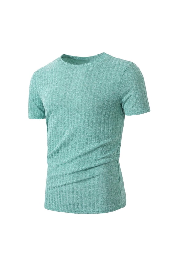 Men Summer Outfits Mans Shirts Shirt for Men Mod Bod Tops Men Running Shirt Fashion Mens T Mens Large Heart Shirts for Tall Pocket T Opaque Men's Summer Sports Mint Green 3XL