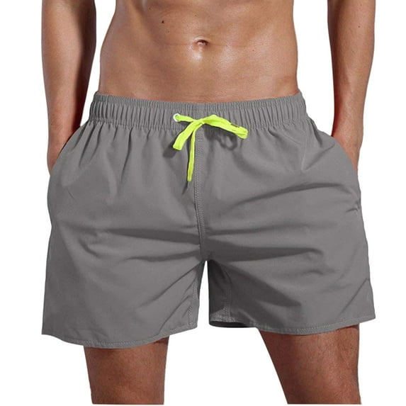 Men's underwear Men Pool Shorts Mens Board Shorts 22 Small Board Men S Swimwear Swimming Trunks Long with Liner Underwear Mens Extra Small Big Grey L