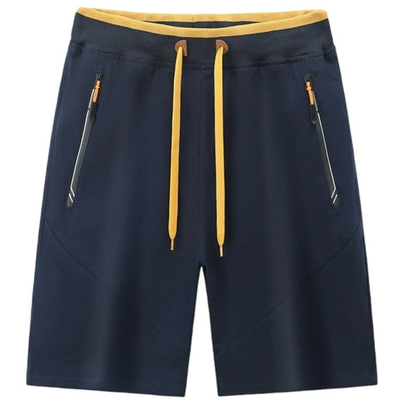 Men's underwear Mens Athletic Short Territory Ahead Mens Vest Athletic Shorts with Zipper Pockets Comfortable Clothes Foam Men Tennis Shorts Big Men Casual Wear Bedroom Men's Blue L