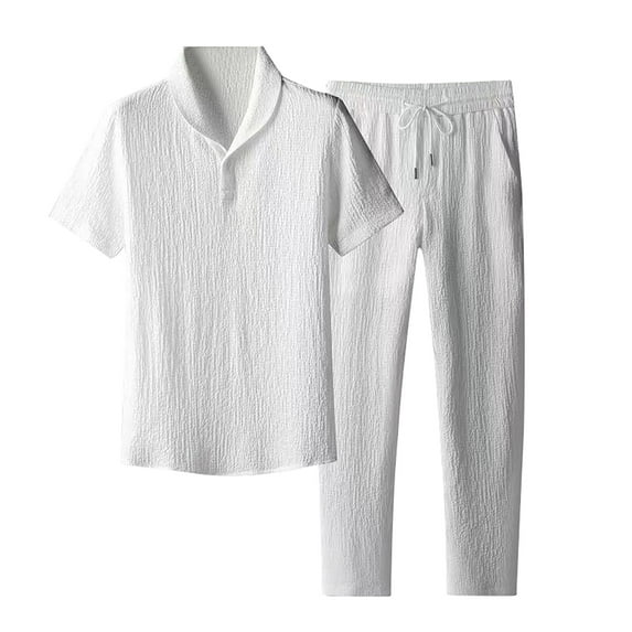 Men's underwear Mens Formal Wear Set Men Vest Suit Jacket Men Pant Coat Mens Christmas Suits Men's Summer Suits Pastor Jacket for Big And Tall And Trousers Fashion Tracksuits 2 White 2XL