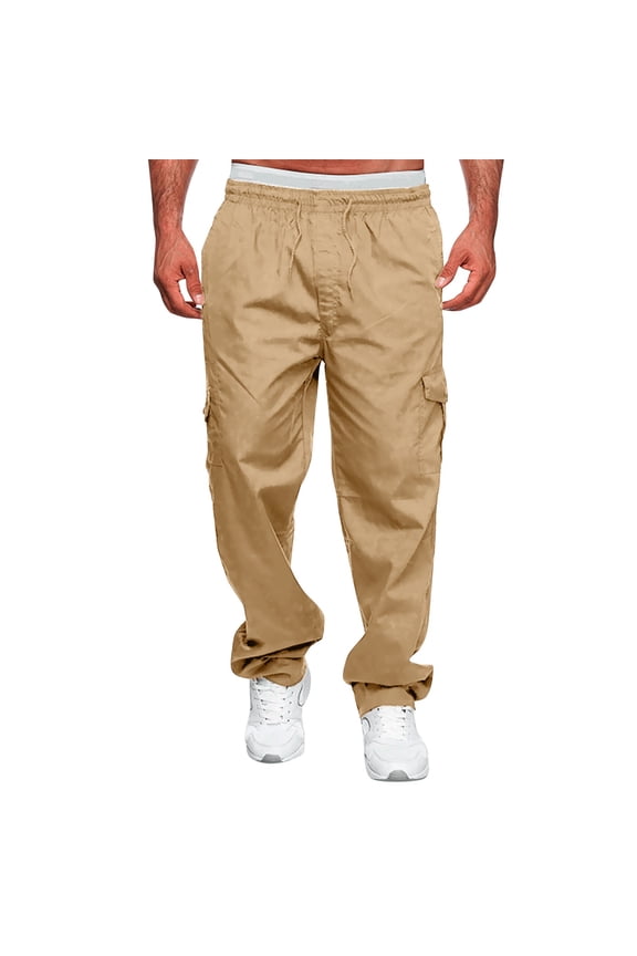 Men's underwear Mens Outdoor Zip Cargo Pant Boy Pangs Kitchen Pants Men Boys Sleepers Mens Big And Tall Cargo Pants Work Clothes for Men Construction Size Open Denim Sock Male Versatile All Coffee M