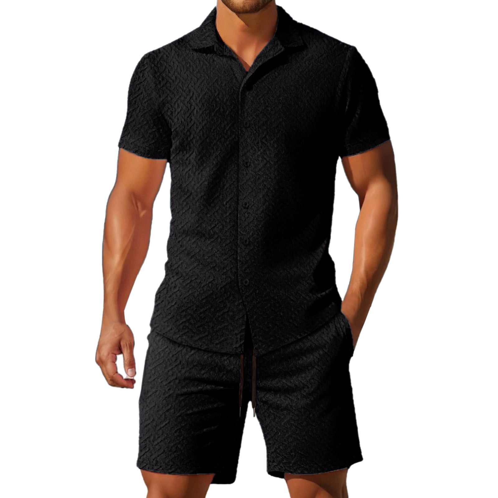 Men's Black Vest & Tie & Matching Dress Pants Set Unhemmed Unfinished Bottom main image 0