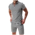 thumbnail image 1 of Men's underwear One Button Suits for Men Night for Men Tux Prom Suits Slim Light Prom Outfits 3 Piece Boys Suit Modern Fit Custom Jackets Men's Set 2 Piece Grey M, 1 of 6