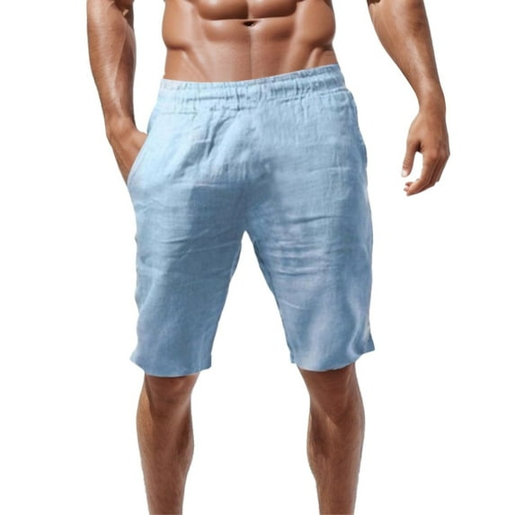 Men Summer Outfits Ripped Men Shorts Men's Workout Shorts Indoor Outdoor Push Apparel Mens Athletic with Zipper Pockets Big Mens Workout Coral Men Short Sweat Pant Light Blue 3XL