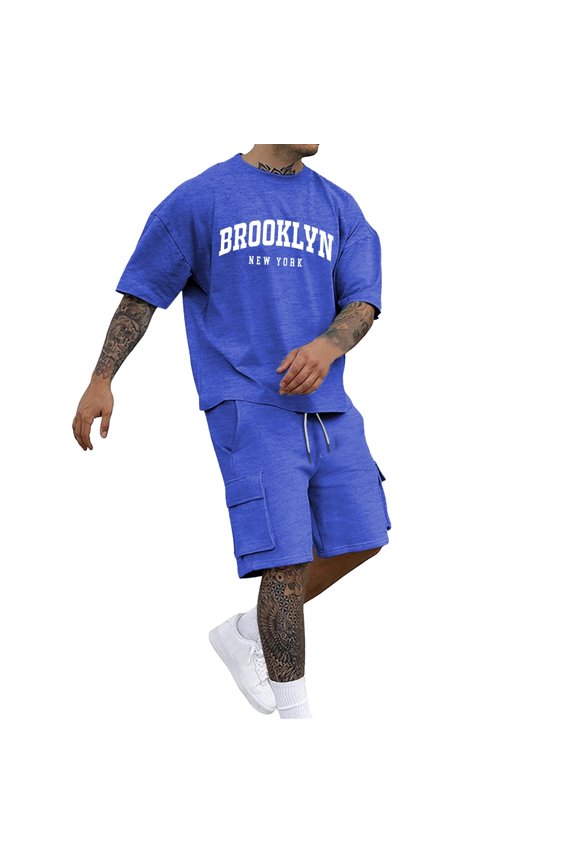 Men's underwear Suite Tie Weird Tuxedo Guy Suits for Men Large Dress Suit for Men Leisure Suit Boys 3 Colors Boys Vest Business Attire Agent Men's Casual Letter Print Loose Fit T Blue 2XL