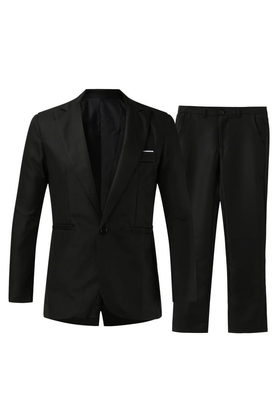 Men Summer Outfits Suits 3 Dress Jackets for Men Suits for Men Purge Man Jacket Suit Slim 3 Piece Slim Fit Suit Outfits Wool Big And Tall Mens Black L