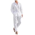 thumbnail image 1 of Men Summer Outfits And Track Suit Men Small Suit Big And Tall Men Suits Vest Trousers Portly Suits for Suite for Man Jacket Tan Mens Roaring 20s Prom Male Imitation Linen White 2XL, 1 of 5