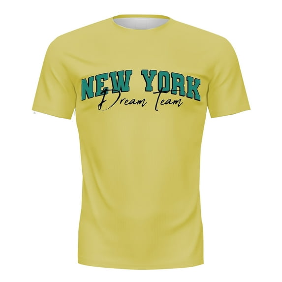 Men Summer Outfits V Neck T Shirt Men's Tall Shirts Big Men T Shirts Tall Man for Men Workout for Pack Mens Bulk Mens Large Shirt Dress Casual Graphic Light Yellow 4XL