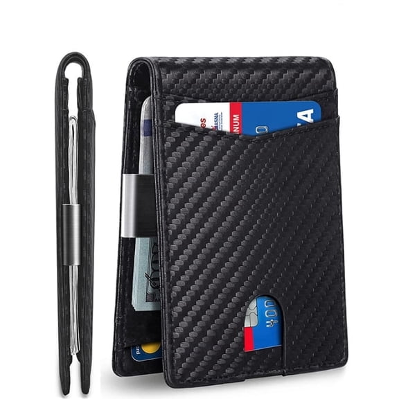 SYMMEXA Men's wallet 12 card card bag RFID US dollar clip money clip